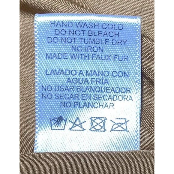 Love Tree Teddy Coat M Tan Brown Faux Fur Sherpa Jacket Boho Mob Wife Style - Picture 15 of 16